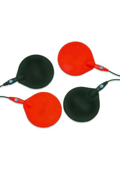 CONDUCTIVE RUBBER ELECTRODES - 3" (8 CM), BLACK