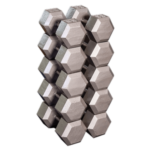 SDS Hex Dumbbell Rubber Encased Dumbbell Strength Training Hex Dumbbell, Hand Weight For Workout & Exercise - Image 3